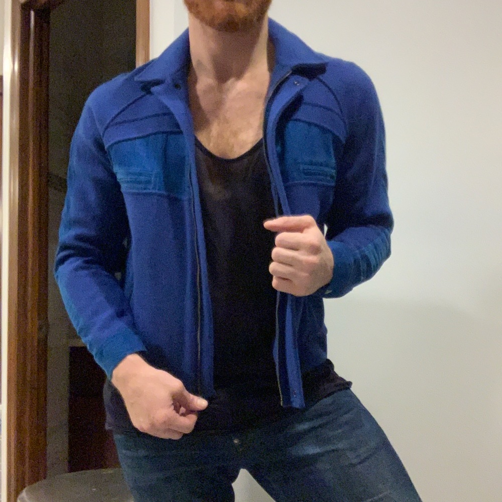 Cobalt Blue Tron X Opening Ceremony Wool Jacket